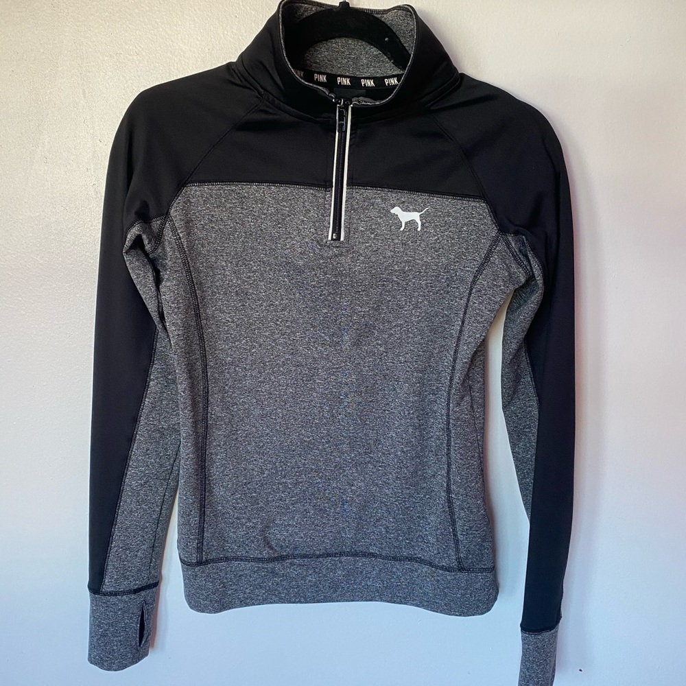 vs pink half zip